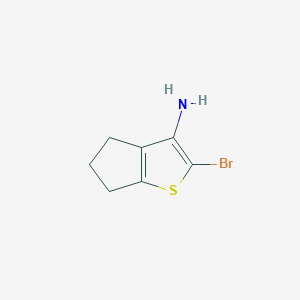 2-Bromo-5,6-dihydro-4H-cyclopenta[b]thiophen-3-amine