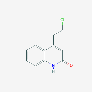 molecular formula C11H10ClNO B13027105 4-(2-Chloroethyl)quinolin-2(1H)-one 