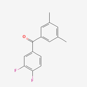 3,4-Difluoro-3',5'-dimethylbenzophenone