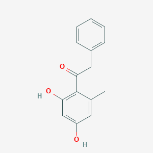 molecular formula C15H14O3 B13027172 1-(2,4-Dihydroxy-6-methylphenyl)-2-phenylethanone 