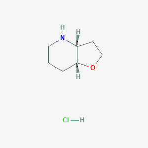 molecular formula C7H14ClNO B13027176 (3aR,7aR)-Octahydrofuro[3,2-b]pyridine hydrochloride 