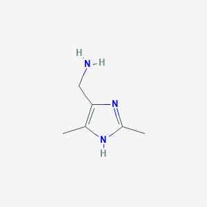 molecular formula C6H11N3 B13027229 (2,5-Dimethyl-1H-imidazol-4-yl)methanamine 