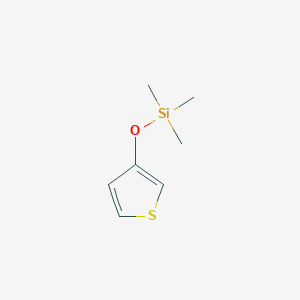 molecular formula C7H12OSSi B13027276 Trimethyl(thiophen-3-yloxy)silane 