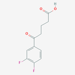 molecular formula C11H10F2O3 B1302730 5-(3,4-Difluorophenyl)-5-oxovaleric acid CAS No. 845790-46-7