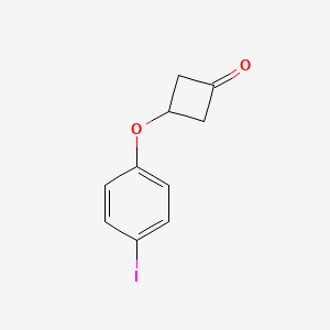 molecular formula C10H9IO2 B13027322 3-(4-Iodophenoxy)cyclobutan-1-one 