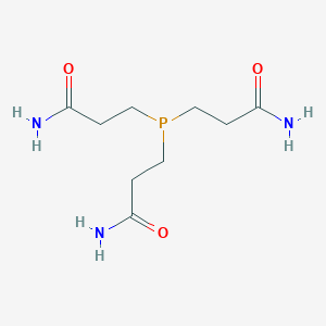 molecular formula C9H18N3O3P B13027366 3,3',3''-Phosphinetriyltripropanamide 