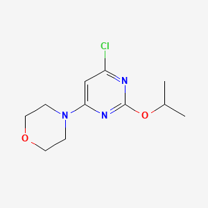 molecular formula C11H16ClN3O2 B13027392 4-(6-Chloro-2-isopropoxypyrimidin-4-YL)morpholine 