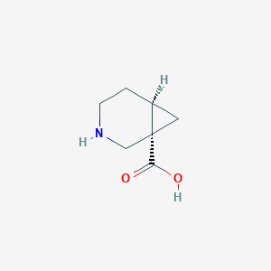 molecular formula C7H11NO2 B13027412 (1S,6R)-3-Azabicyclo[4.1.0]heptane-1-carboxylic acid 