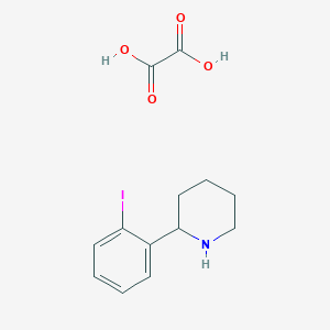 molecular formula C13H16INO4 B13027434 2-(2-Iodophenyl)piperidine oxalate 