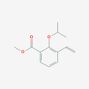 molecular formula C13H16O3 B13027441 Methyl 3-ethenyl-2-[(propan-2-yl)oxy]benzoate CAS No. 918870-66-3