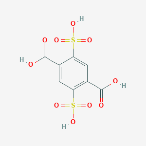 molecular formula C8H6O10S2 B13027452 2,5-Disulfoterephthalic acid 