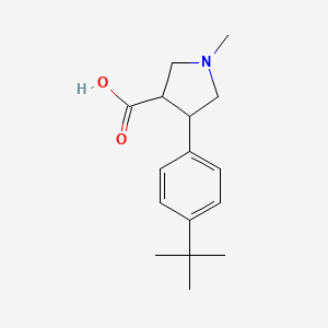 4-(4-Tert-butylphenyl)-1-methylpyrrolidine-3-carboxylic acid