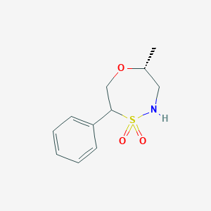 molecular formula C11H15NO3S B13027470 (7R)-7-Methyl-3-phenyl-1,4,5-oxathiazepane4,4-dioxide 