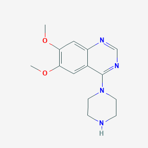 molecular formula C14H18N4O2 B1302748 6,7-二甲氧基-4-哌嗪-1-基-喹唑啉 CAS No. 21584-72-5