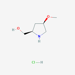 ((2R,4R)-4-Methoxypyrrolidin-2-yl)methanolhydrochloride