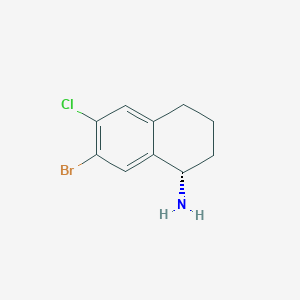 (S)-7-Bromo-6-chloro-1,2,3,4-tetrahydronaphthalen-1-amine