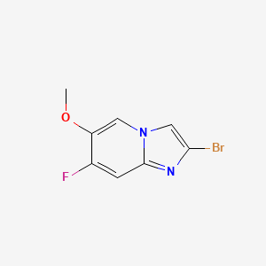 2-Bromo-7-fluoro-6-methoxyimidazo[1,2-A]pyridine