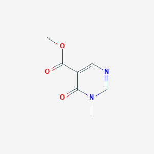 molecular formula C7H8N2O3 B13027541 Methyl 1-methyl-6-oxo-1,6-dihydropyrimidine-5-carboxylate 