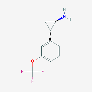 trans-2-(3-(Trifluoromethoxy)phenyl)cyclopropan-1-amine