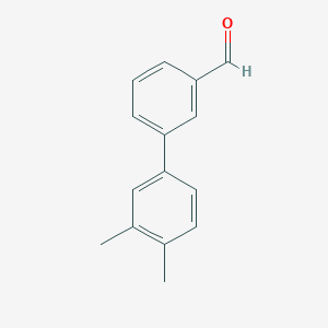 molecular formula C15H14O B1302755 3',4'-Dimetilbifenil-3-carbaldehído CAS No. 343604-07-9