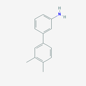 molecular formula C14H15N B1302756 3-(3,4-二甲基苯基)苯胺 CAS No. 728919-24-2