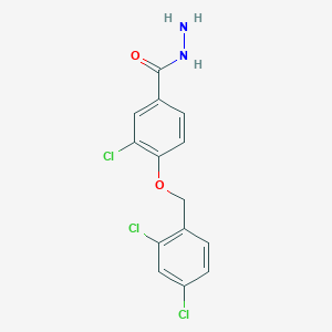 3-Chloro-4-((2,4-dichlorobenzyl)oxy)benzohydrazide