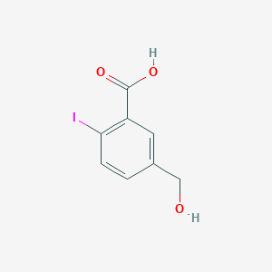 molecular formula C8H7IO3 B13027582 5-(Hydroxymethyl)-2-iodobenzoic acid CAS No. 1187238-27-2