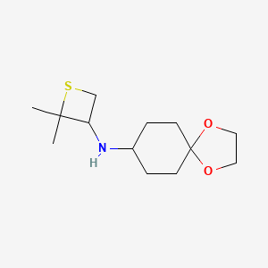 N-(2,2-dimethylthietan-3-yl)-1,4-dioxaspiro[4.5]decan-8-amine