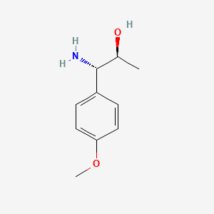 molecular formula C10H15NO2 B13027668 (1S,2S)-1-amino-1-(4-methoxyphenyl)propan-2-ol 