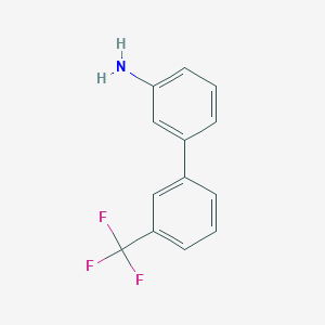 molecular formula C13H10F3N B1302772 3-[3-(三氟甲基)苯基]苯胺 CAS No. 400749-02-2