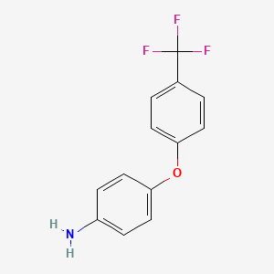 molecular formula C13H10F3NO B1302773 4-(4-(三氟甲基)苯氧基)苯胺 CAS No. 57478-19-0