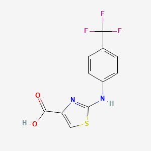 molecular formula C11H7F3N2O2S B1302774 2-(4-Trifluoromethyl-phenylamino)-thiazole-4-carboxylic acid CAS No. 728918-58-9