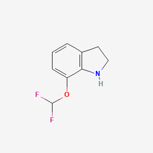 molecular formula C9H9F2NO B13027750 7-(Difluoromethoxy)indoline 