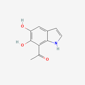 1-(5,6-Dihydroxy-1H-indol-7-yl)ethanone