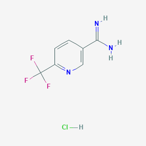 molecular formula C7H7ClF3N3 B1302780 Chlorhydrate de 6-(trifluorométhyl)nicotinamide CAS No. 221313-11-7