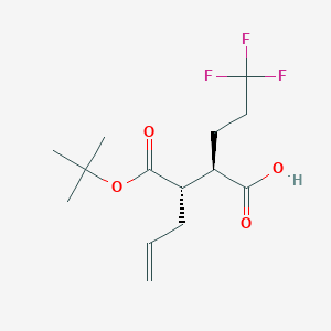 (2R,3S)-3-(tert-butoxycarbonyl)-2-(3,3,3-trifluoropropyl)hex-5-enoic acid