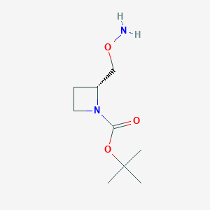 tert-butyl(2R)-2-[(aminooxy)methyl]azetidine-1-carboxylate