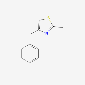 molecular formula C11H11NS B13027860 4-Benzyl-2-methylthiazole 