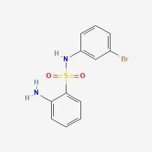 molecular formula C12H11BrN2O2S B13027869 2-Amino-N-(3-bromophenyl)benzenesulfonamide 