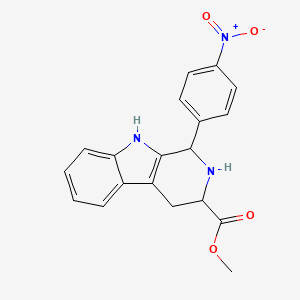 methyl 1-(4-nitrophenyl)-2,3,4,9-tetrahydro-1H-beta-carboline-3-carboxylate