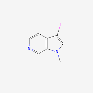 molecular formula C8H7IN2 B13027889 3-Iodo-1-methyl-1H-pyrrolo[2,3-c]pyridine 