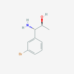 molecular formula C9H12BrNO B13027896 (1S,2S)-1-Amino-1-(3-bromophenyl)propan-2-OL 