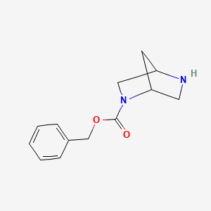 molecular formula C13H16N2O2 B1302791 2,5-二氮杂双环[2.2.1]庚烷-2-羧酸苄酯 CAS No. 845866-59-3