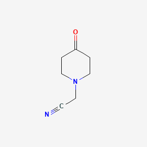 molecular formula C7H10N2O B1302792 Acétonitrile 2-(4-oxopipéridin-1-yl) CAS No. 259180-65-9