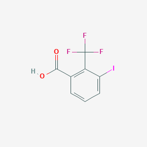 molecular formula C8H4F3IO2 B13027944 3-Iodo-2-(trifluoromethyl)benzoic acid 