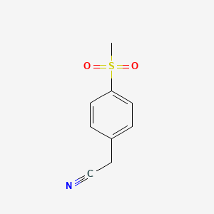 molecular formula C9H9NO2S B1302795 4-(メチルスルホニル)フェニルアセトニトリル CAS No. 25025-07-4