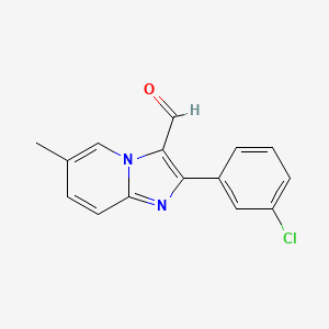 2-(3-Chlorophenyl)-6-methylimidazo[1,2-a]pyridine-3-carbaldehyde