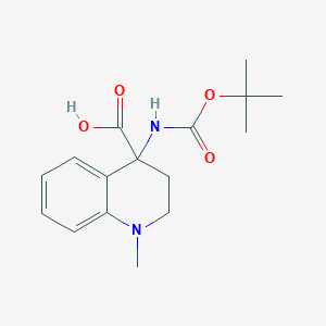 4-((Tert-butoxycarbonyl)amino)-1-methyl-1,2,3,4-tetrahydroquinoline-4-carboxylic acid