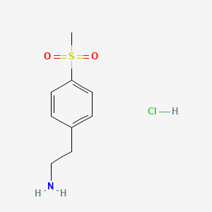 molecular formula C9H14ClNO2S B1302796 2-[4-(メチルスルホニル)フェニル]エチルアミン塩酸塩 CAS No. 849020-96-8