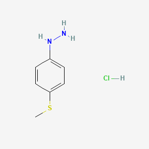 molecular formula C7H11ClN2S B1302797 (4-(Methylthio)phenyl)hydrazine hydrochloride CAS No. 35588-53-5